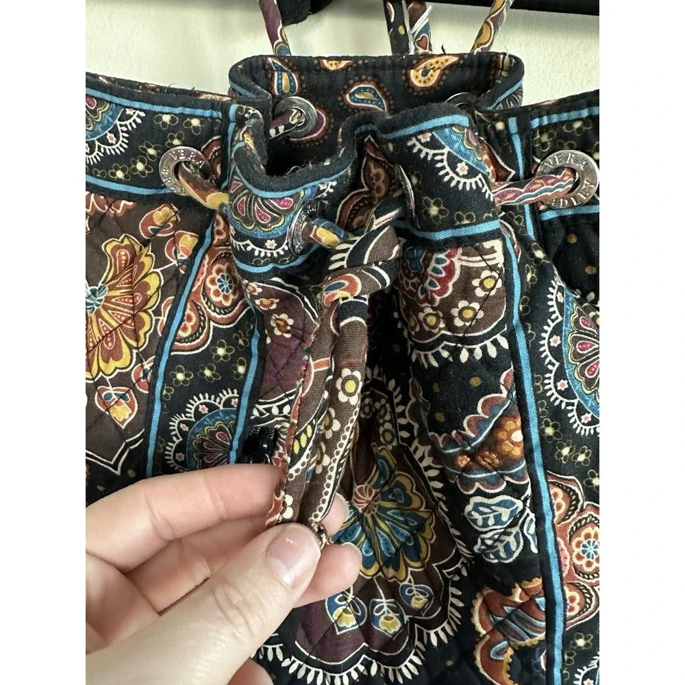 VERA‎ BRADLEY Drawstring Paisley Backpack 